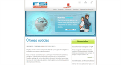 Desktop Screenshot of fsiformacion.com