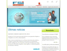 Tablet Screenshot of fsiformacion.com